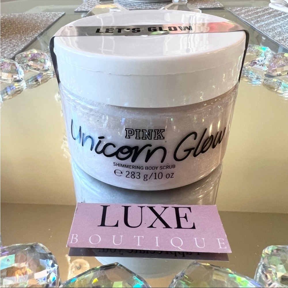 🦄 Victoria's Secret PINK Unicorn Glow Shimmering Sparkle Glitter Body Scrub - Picture 3 of 4